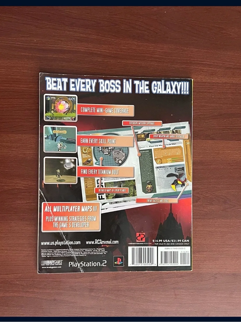Sony Ratchet & Clank Up Your Arsenal Strategy Guide - Red, Black, Green